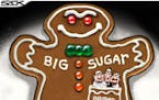 Sack cartoon: Sugar research sweetener