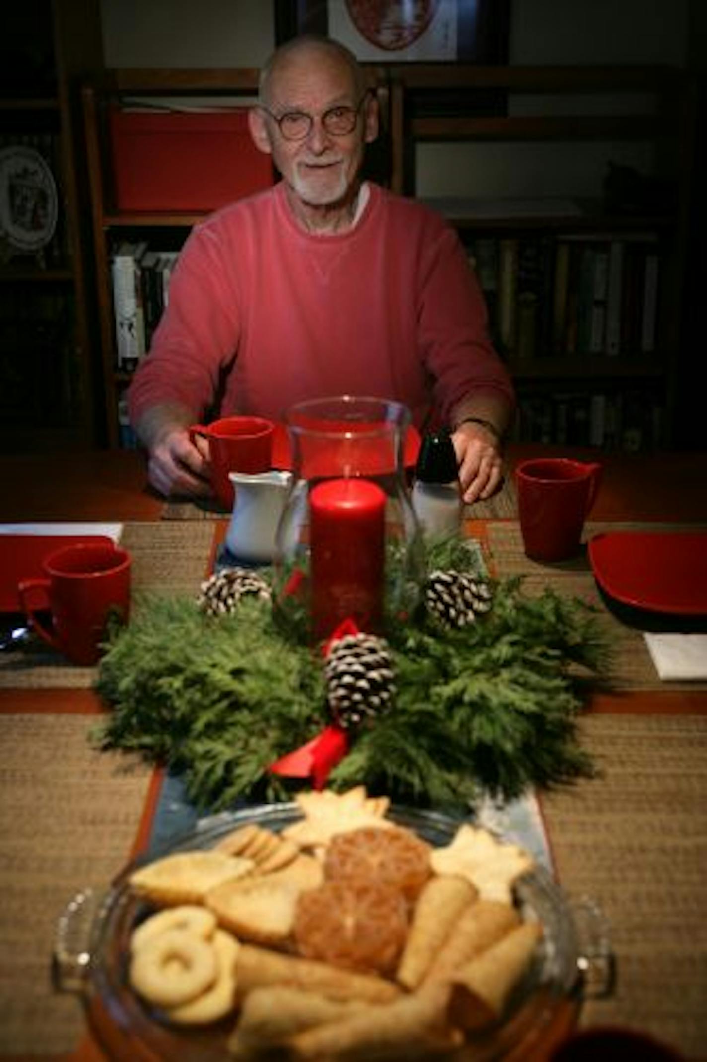 John Nightengale makes more than 2,000 cookies to give to friends each holiday season, most from his mother's recipes.