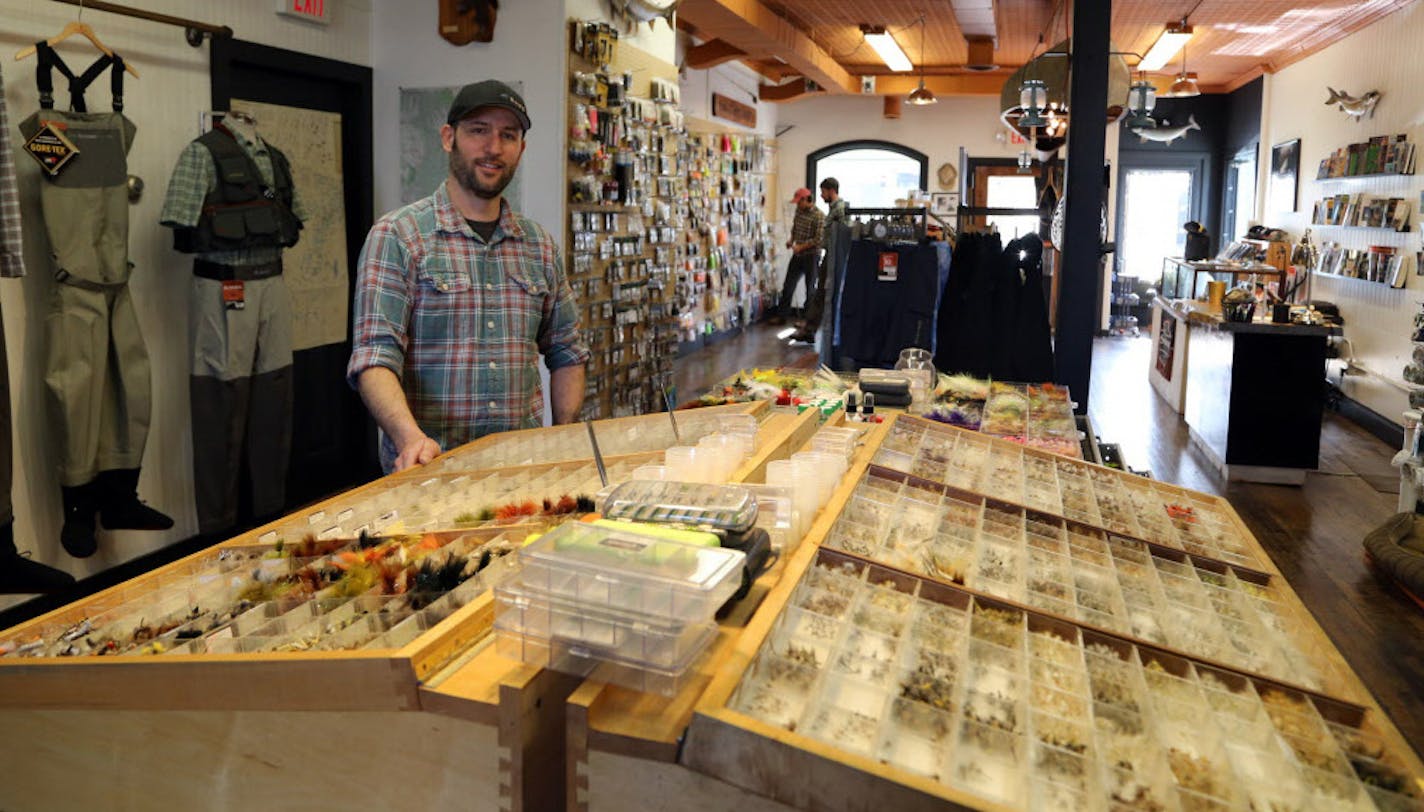 Bob Hawkins, recently of Bozeman, Mont., owns Bob Mitchell's Fly Shop in Lake Elmo. Since taking over the business in 2013, Hawkins doubled the shop's size and expanded its fly and equipment offerings. Now he's moving the shop to St. Paul. ORG XMIT: MIN1404092251080753