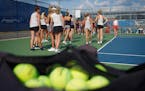 Minnetonka girls tennis practice on Thursday, August 19, 2021.