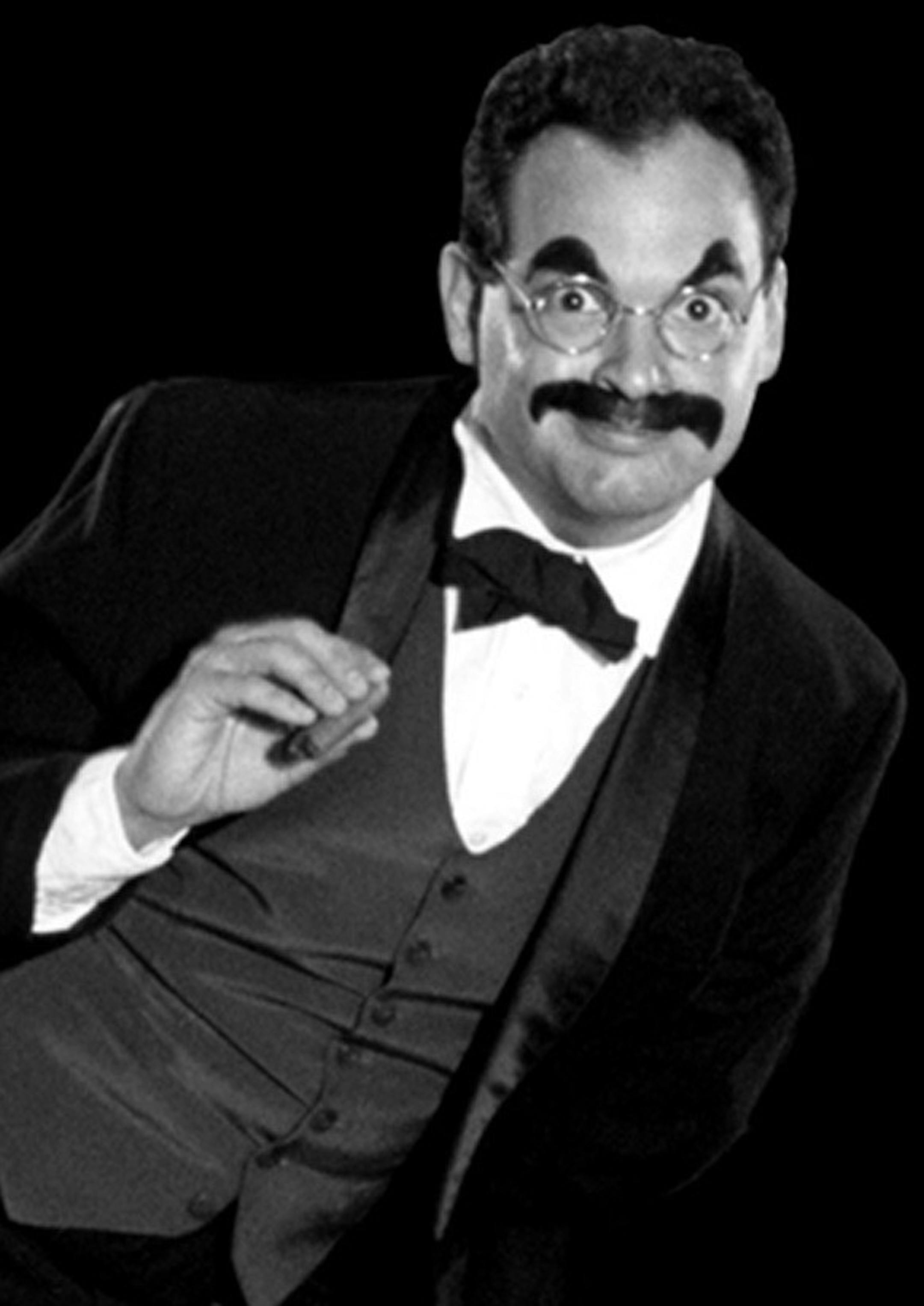 Jim Cunningham as Groucho Marx in Illusion Theater and Actors Theater of Minneapolis coproduction of "The Cocoanuts"