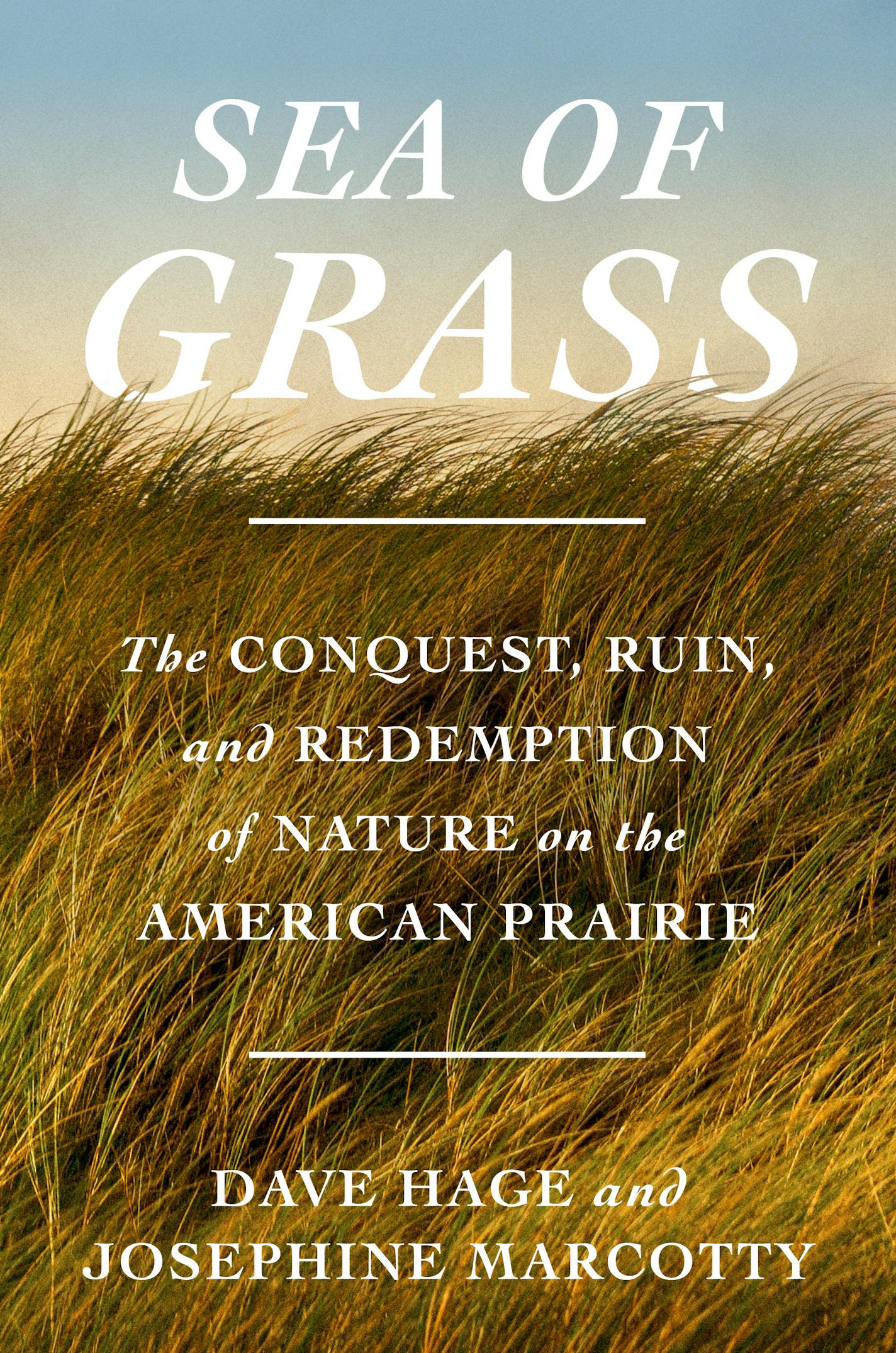 cover of Sea of Grass is a photo of the North American prairie