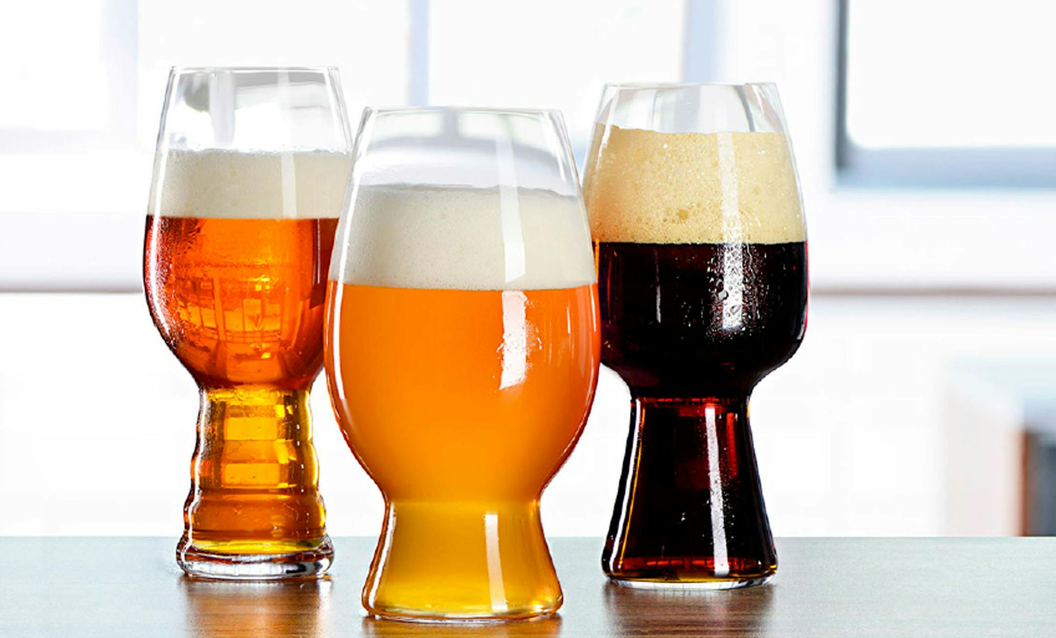 Riedelís subsidiary company Spiegelau has worked with different breweries on three collaborative beer glass designs, for India pale ale, stouts and wheat beers. Provided photo