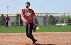 Annandale pitcher Sarah Johnson competes on three club teams as part of a year-round commitment to softball. "It's really what I love to do," she said