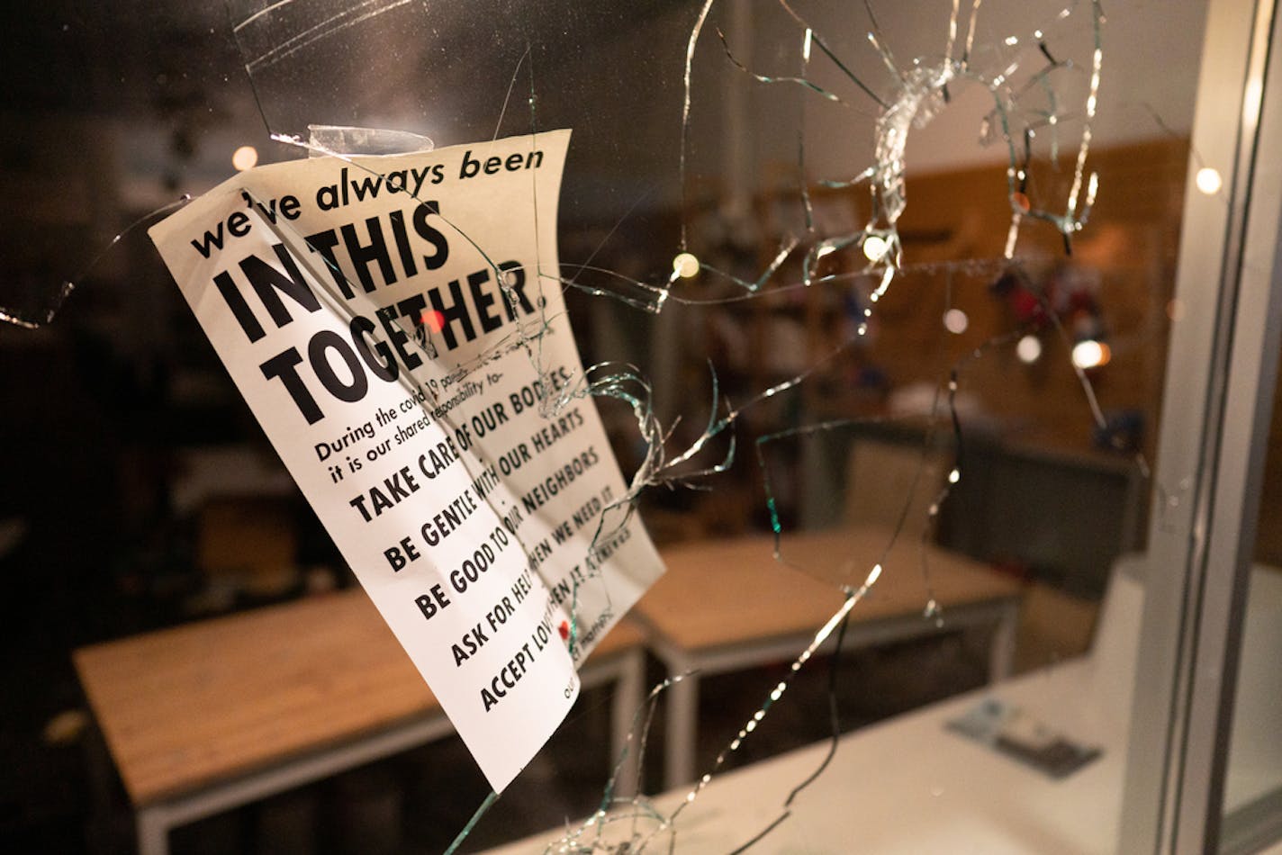 Looters trashed Ingebretsen's on E. Lake Street in Minneapolis.