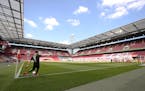 Aaron of FSV Mainz 05 takes a corner kick during the German Bundesliga soccer match between 1. FC Cologne and FSV Mainz 05 in Cologne, Germany, Sunday