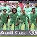 Real Madrid's players lined up for a team photo before a July 31 friendly Audi Cup match against Fenerbahce Istanbul at the Allianz Arena stadium in M