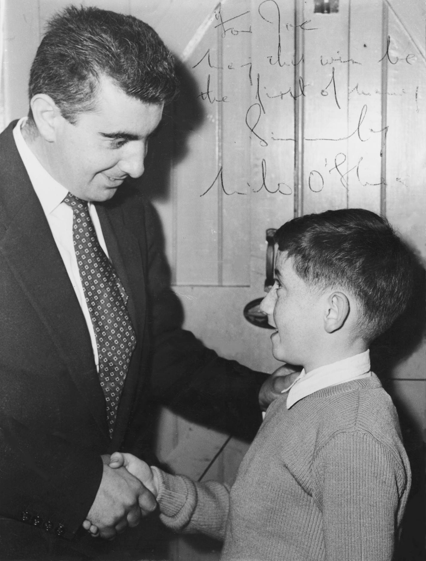 A 10-year-old Joe Dowling won a recitation contest judged by actor Milo O'Shea, whom he later directed.