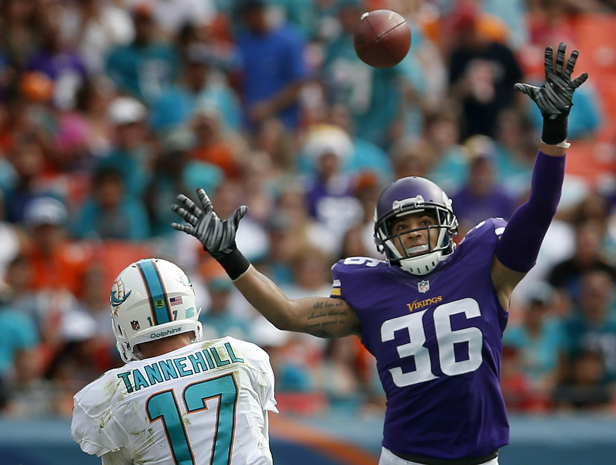 Minnesota Vikings Robert Blanton (36). ] CARLOS GONZALEZ cgonzalez@startribune.com - December 21, 2014, Miami Gardens, FL, Sun Life Stadium, NFL, Minnesota Vikings vs. Miami Dolphins