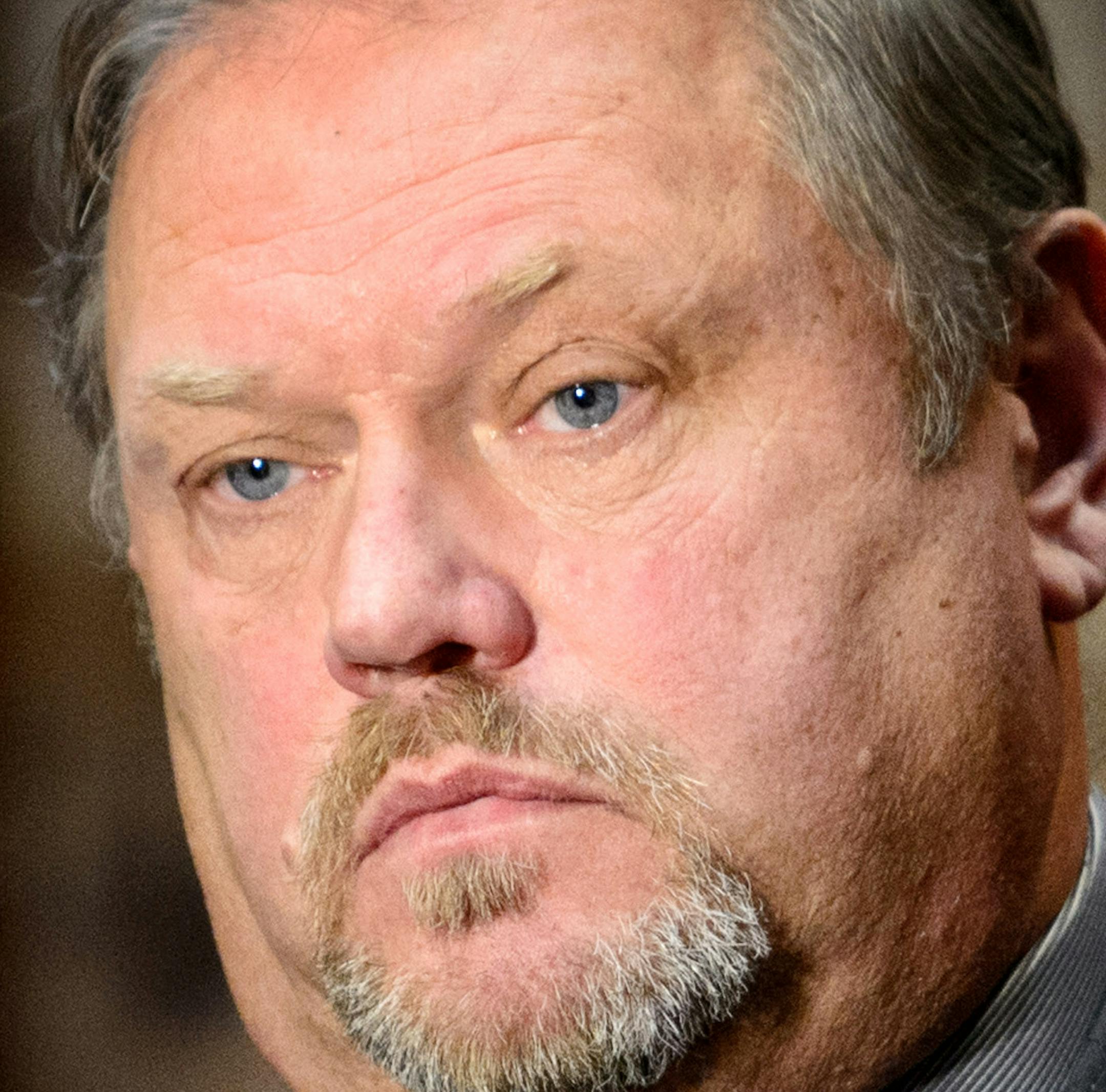 Majority Leader Tom Bakk talked with reporters after passage of the bill with Bakk's amendment that would delay raises for Governor Dayton's commissioners. ] GLEN STUBBE * gstubbe@startribune.com Thursday, February 12, 2015