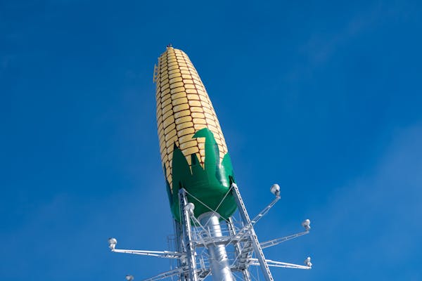 Ear of Corn Water Tower in Rochester.