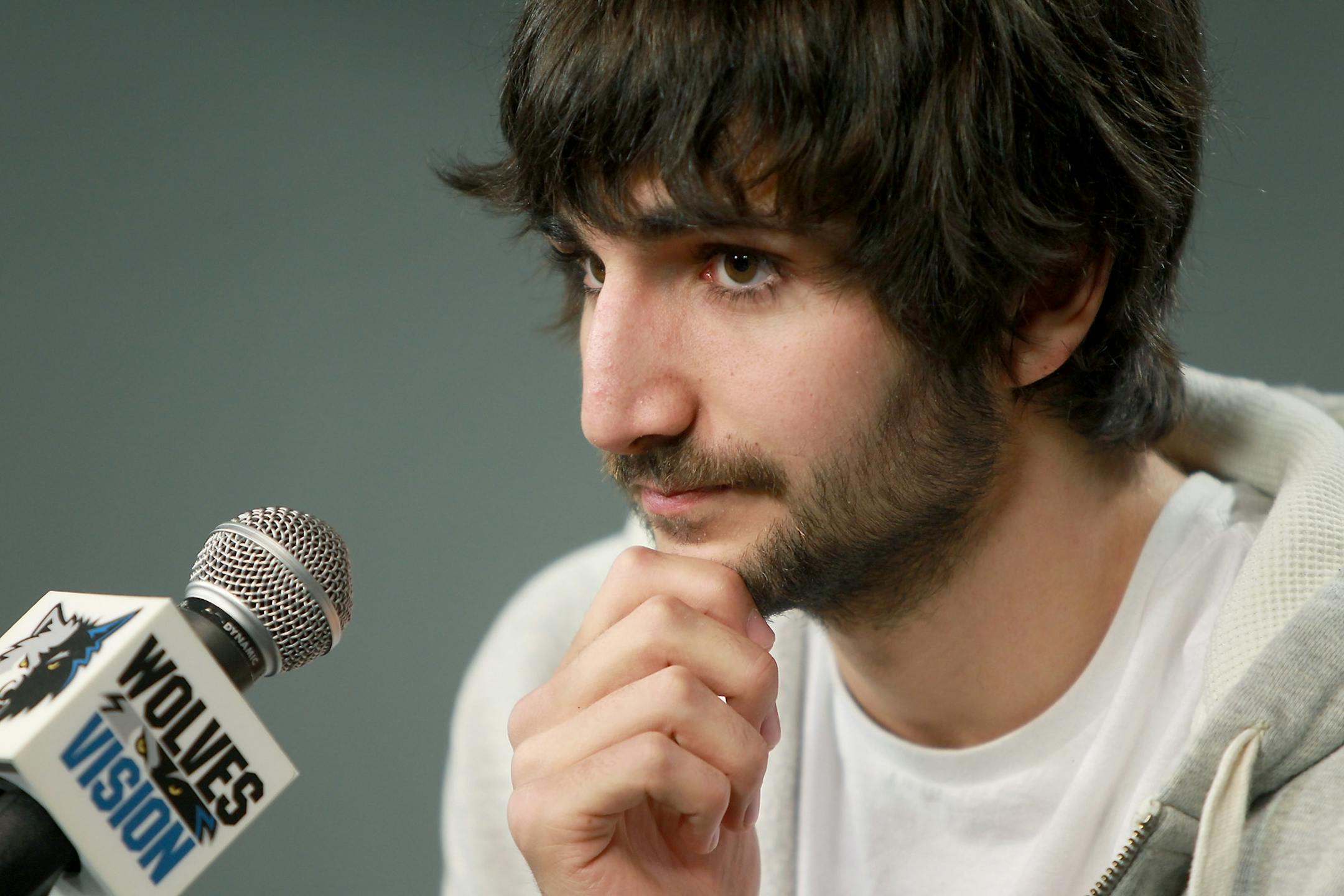 Ricky Rubio fielded question from the media during a press conference on Tuesday.