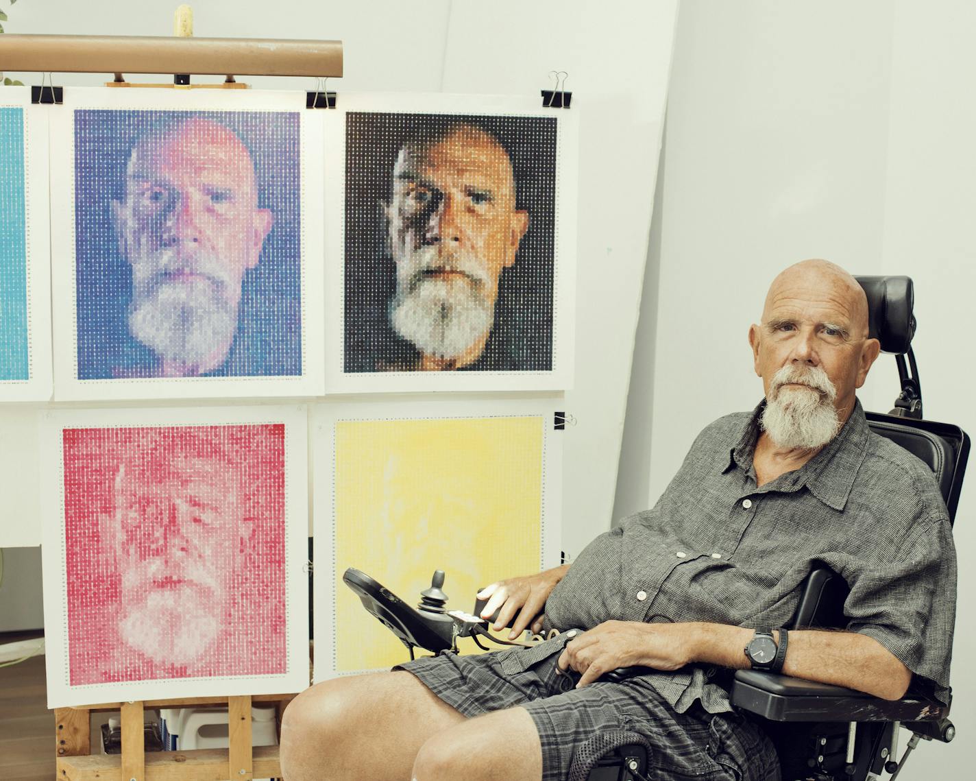 The artist Chuck Close at his home in Long Beach, N.Y. ORG XMIT: XNYT25