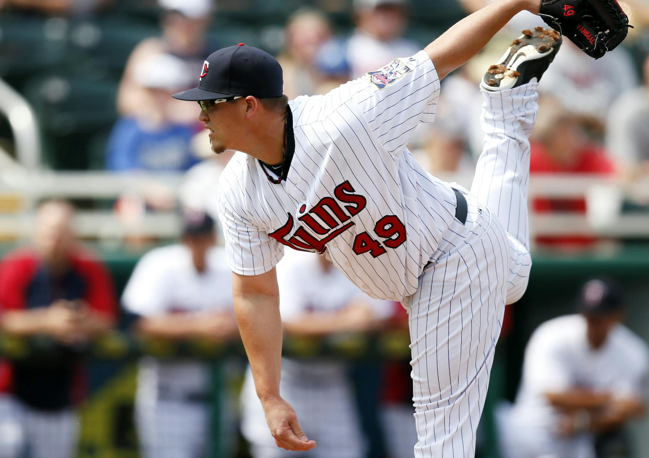Opening Day starter Vance Worley won six games for the Phillies last season and came to the Twins in the trade for center fielder Ben Revere.