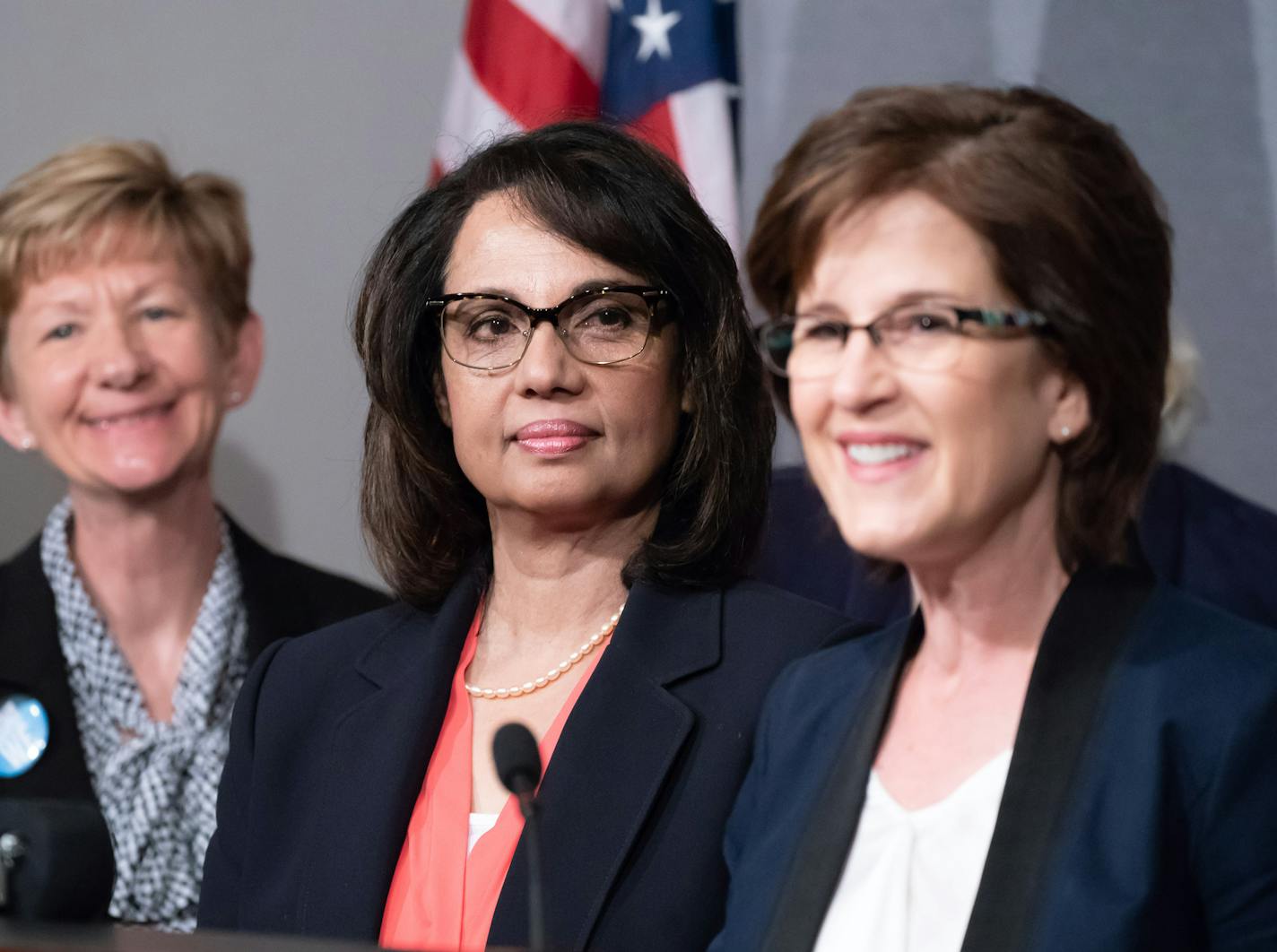 Minnesota gubernatorial candidate and State Auditor Rebecca Otto today named Zarina Baber as her running mate. ] GLEN STUBBE &#xef; glen.stubbe@startribune.com Monday, May 21, 2018 At a press announcement at the State Office Building in St. Paul.