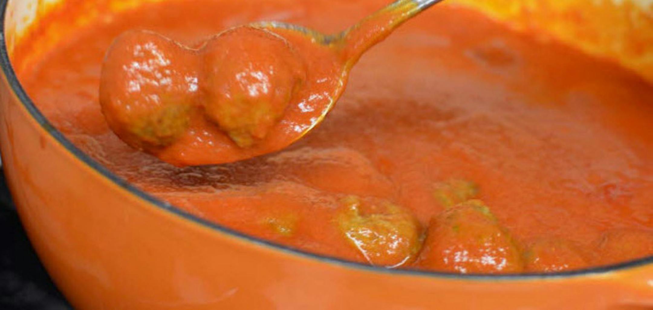 To make a tender meatball, use 50 percent meat and 50 percent bread crumbs.