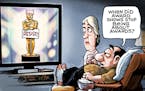 Sack cartoon: Academy Awards