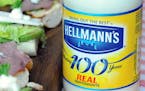 FILE - This undated file product image provided by Unilever shows Hellmann's real mayonnaise. Hellman's mayonnaise maker Unilever says that it has wit
