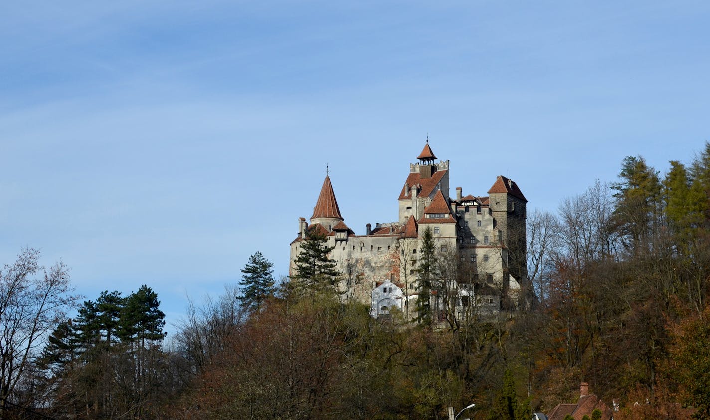 Bran Castle from a distance looks exactly as fans of Stoker's novel would expect.