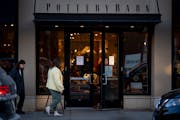 People head into the soon-to-close Pottery Barn on Grand Avenue on Thursday, Dec. 14, 2023 in Minneapolis, Minn. With Pottery Barn closing soon, peopl