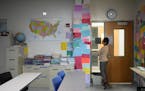 Mandeep Kathuria’s classroom is filled with thank-you notes from residents who have earned their GEDs with her help at the Hennepin County Adult Cor