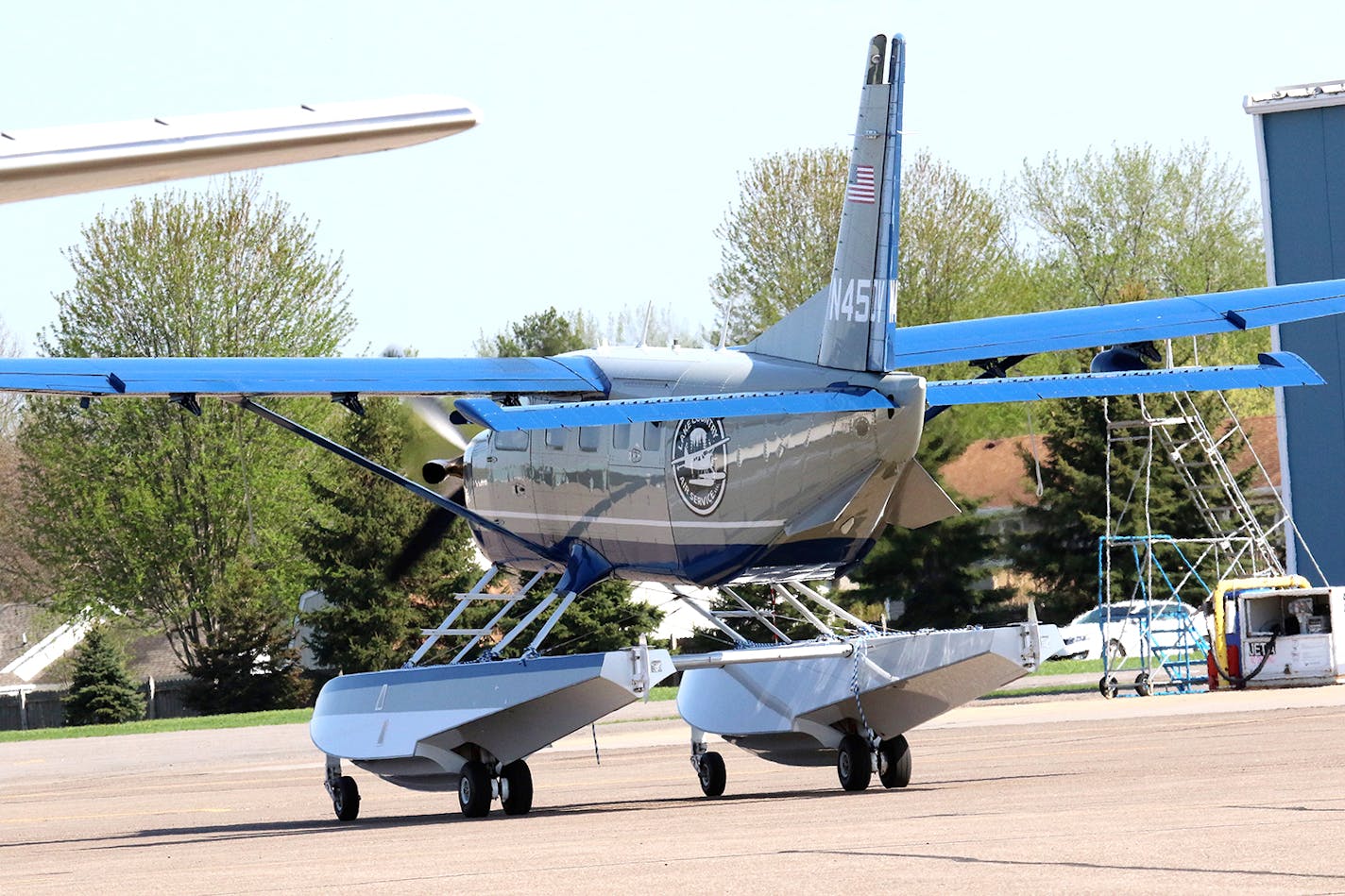 Lake Country Air is based at South St. Paul's Fleming Field (where this photo was taken last week), but the company's bread-and-butter business is operating charter flights back and forth from the south shore of Lake of the Woods to the Northwest Angle. Photo by Tony Kennedy