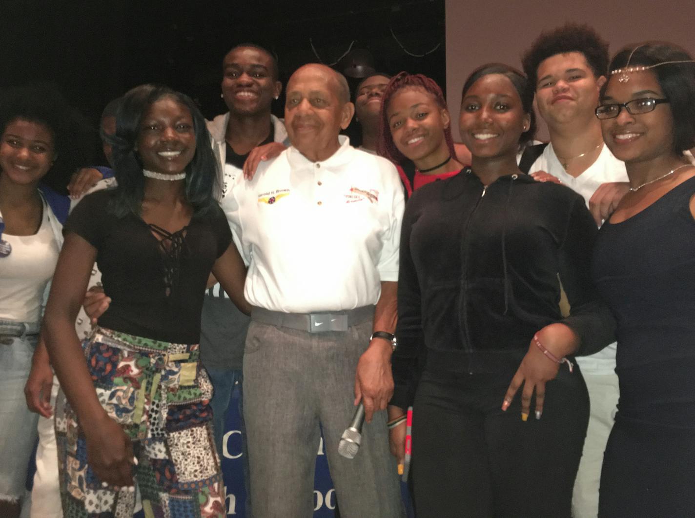 Col. Harold Brown, 92, one of the last of the Tuskegee Airrmen, returned in September to Minneapolis North High School, for the first time since he graduated in 1942, to discuss how he soared above discrimination, became a highly decorated Air Force pilot, earned a doctorate and served as an executive. Credit: Neal St. Anthony - Star Tribune