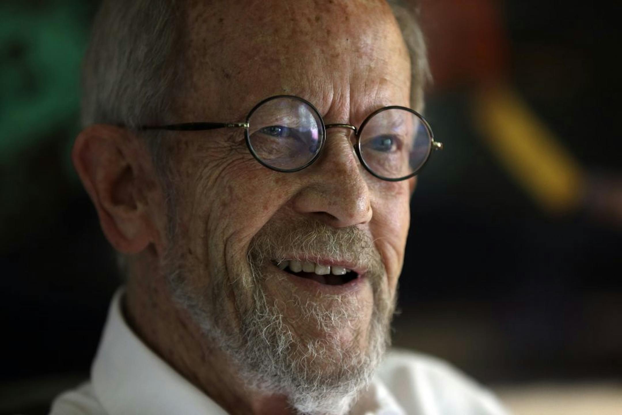 Elmore Leonard at his Bloomfield Township, Mich., home in September 2012.