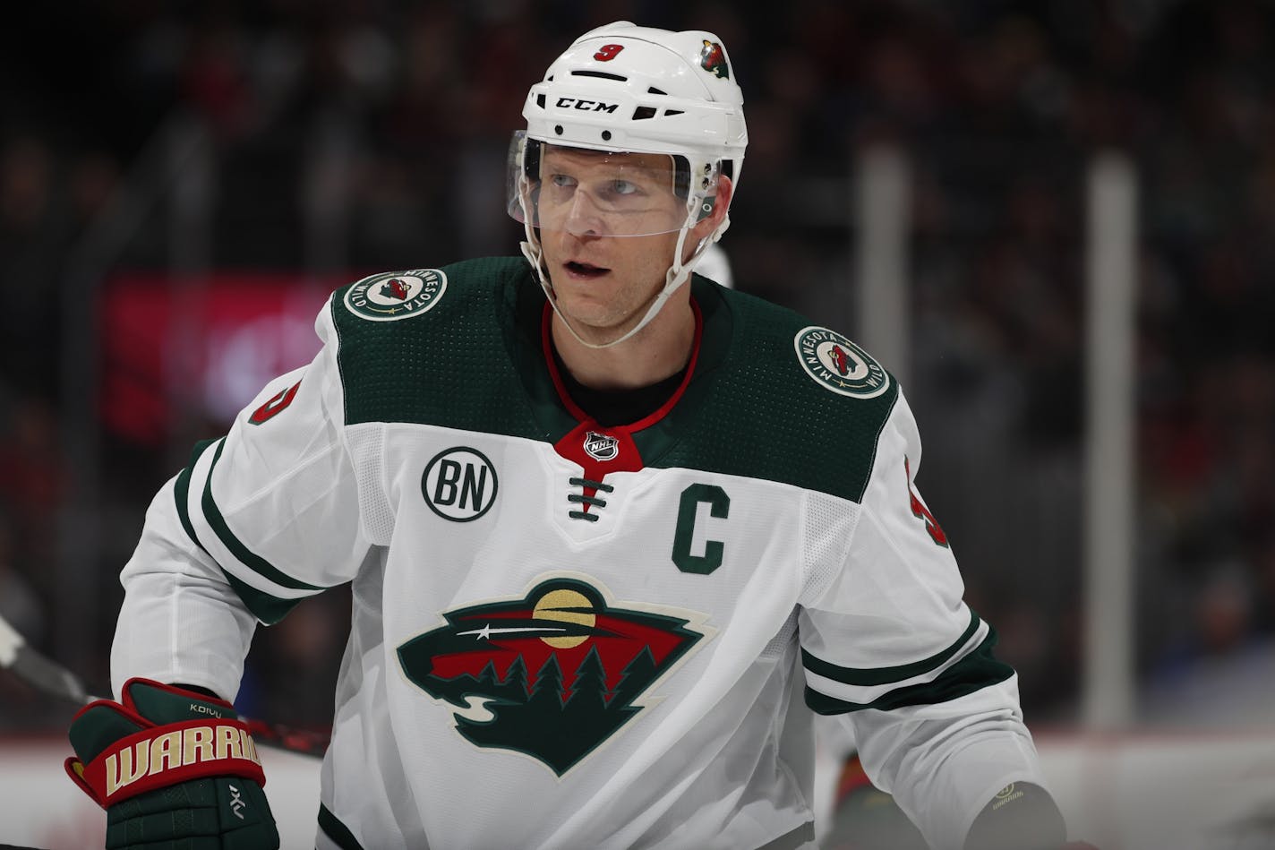 Minnesota Wild center Mikko Koivu is out for the season with a knee injury.