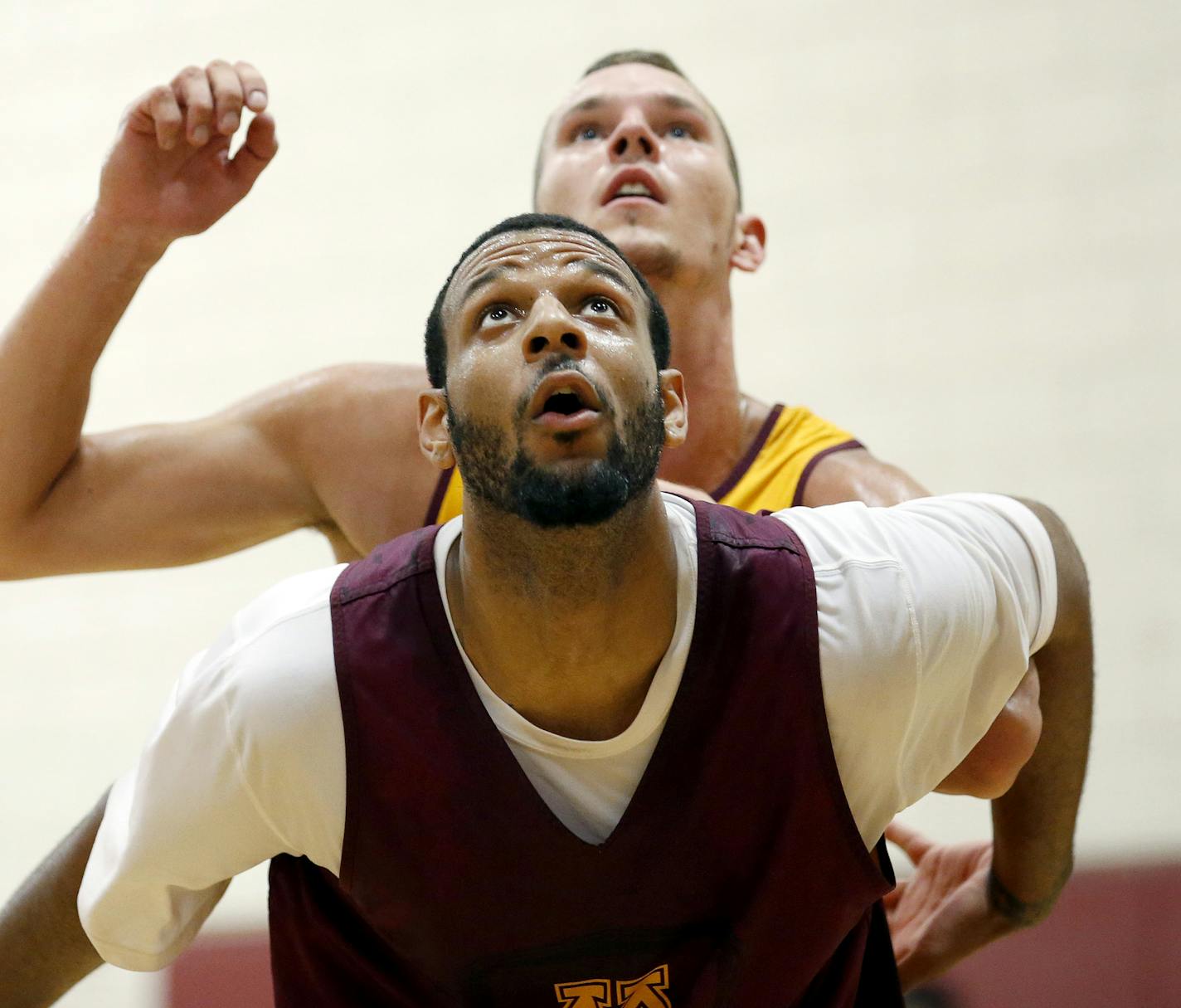 Gophers forward Maurice Walker during practice in July