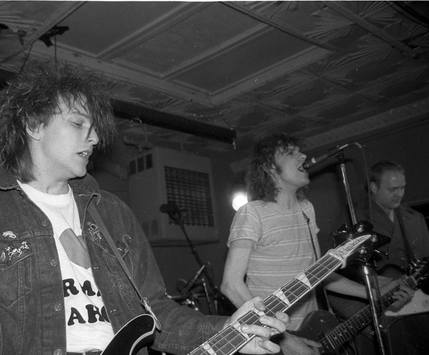 Credit: Caryn Rose
The Replacements, Live at Maxwells in 1986. (Tommy Stinson, Paul Westerberg and Bob Stinson)