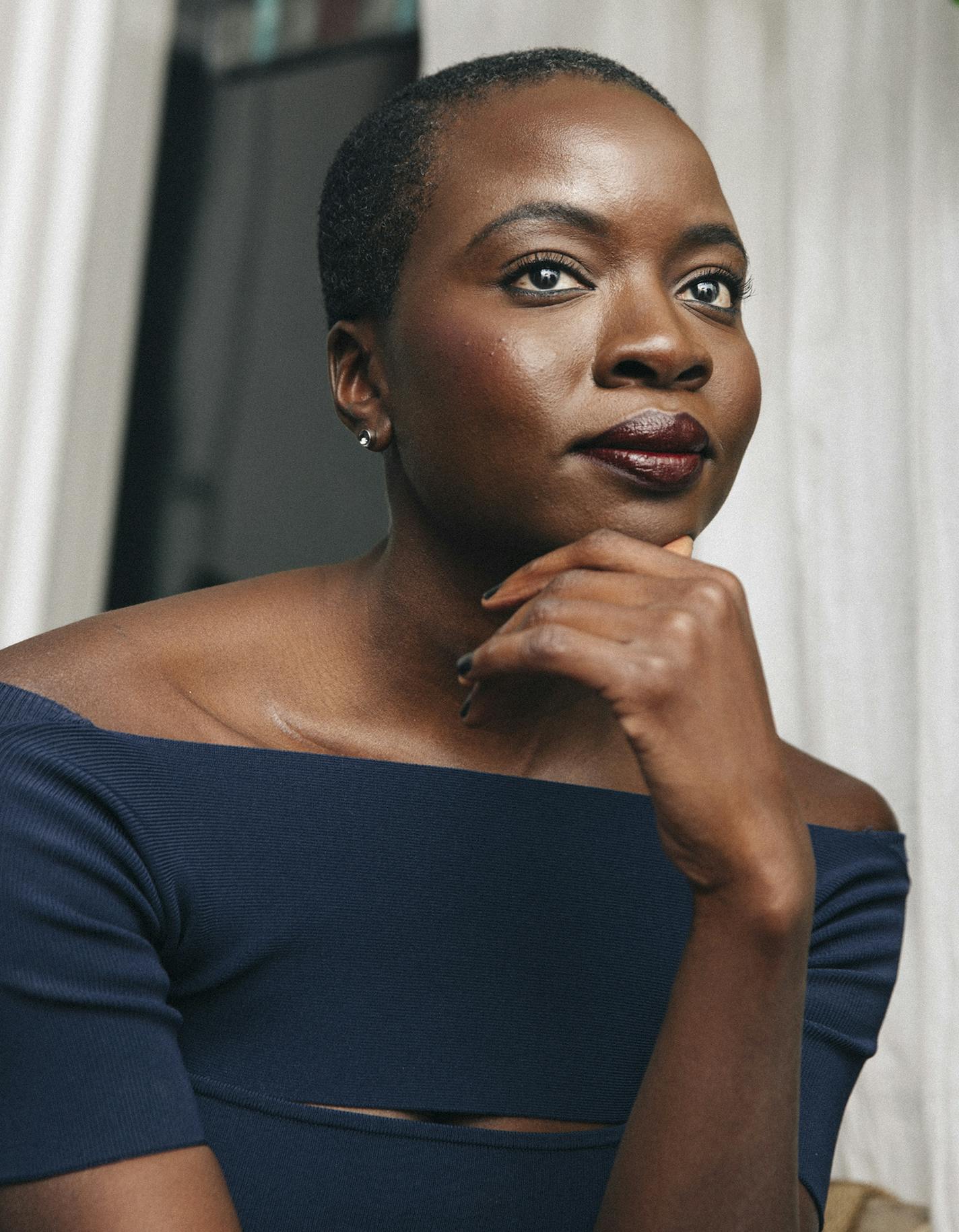 The writer and actor Danai Gurira, the daughter of Zimbabwean immigrants, in Los Angeles, Jan. 17, 2018. Gurira, best known as Michonne on "The Walking Dead," is part of a new trend in theater of playwrights who are daughters of immigrants from Africa bringing first-generation stories to the stage. (Elizabeth Weinberg/The New York Times) ORG XMIT: XNYT46 ORG XMIT: MIN1803121111217772