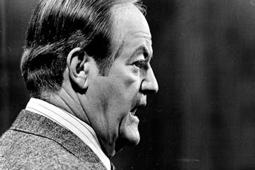 U.S. Sen. Hubert Humphrey in 1972.