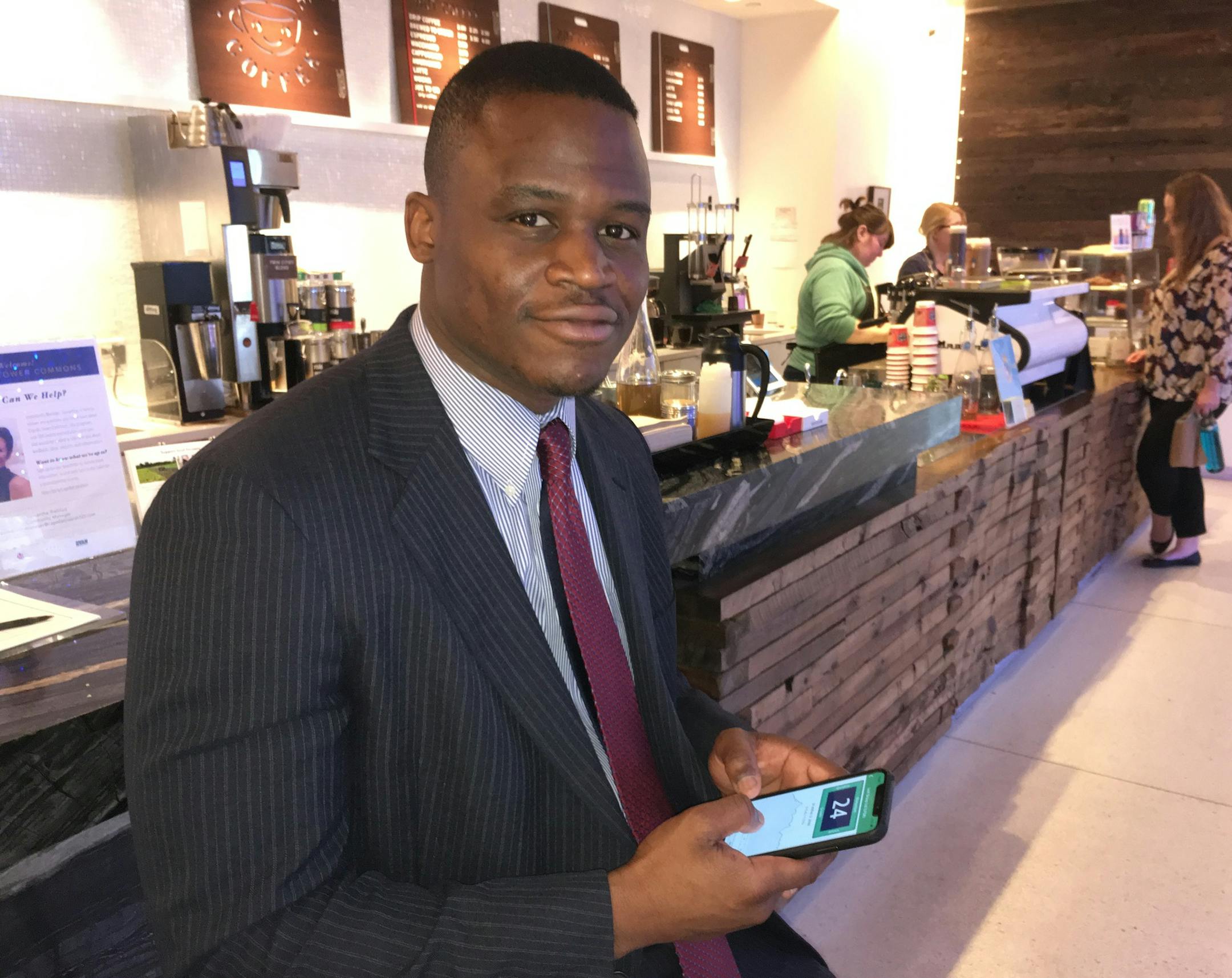 Appo Agbamu, just quit a $75,000 financial services job, to pursue his entreprenuerial dream. Neal.St.Anthony@startribune.com