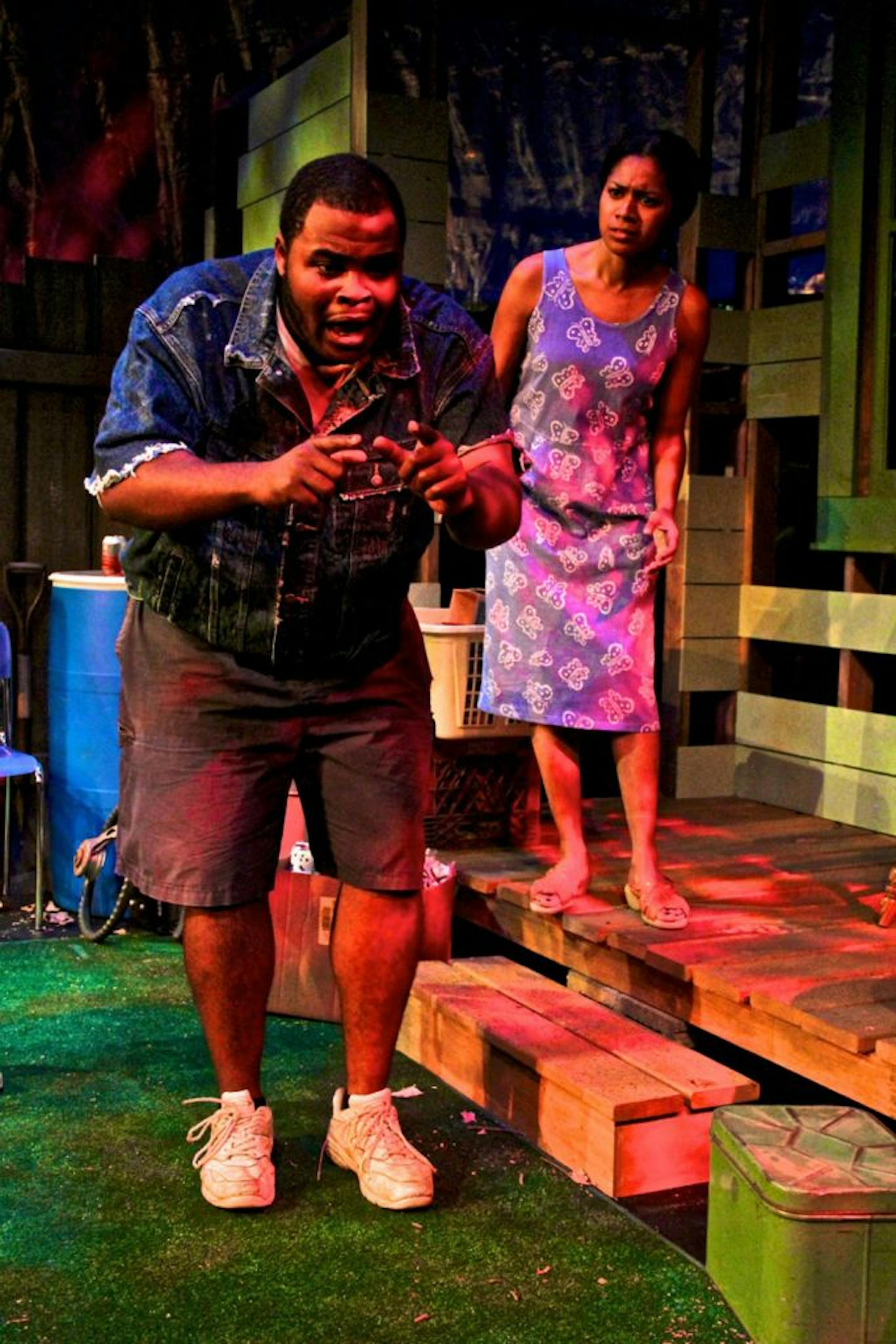 H. Adam Harris and Hope Cervantes in "The Way of Water" at Frank Theater.