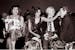 Liza Minelli, Bianca Jagger, Andy Warhol and Halston at Studio 54.