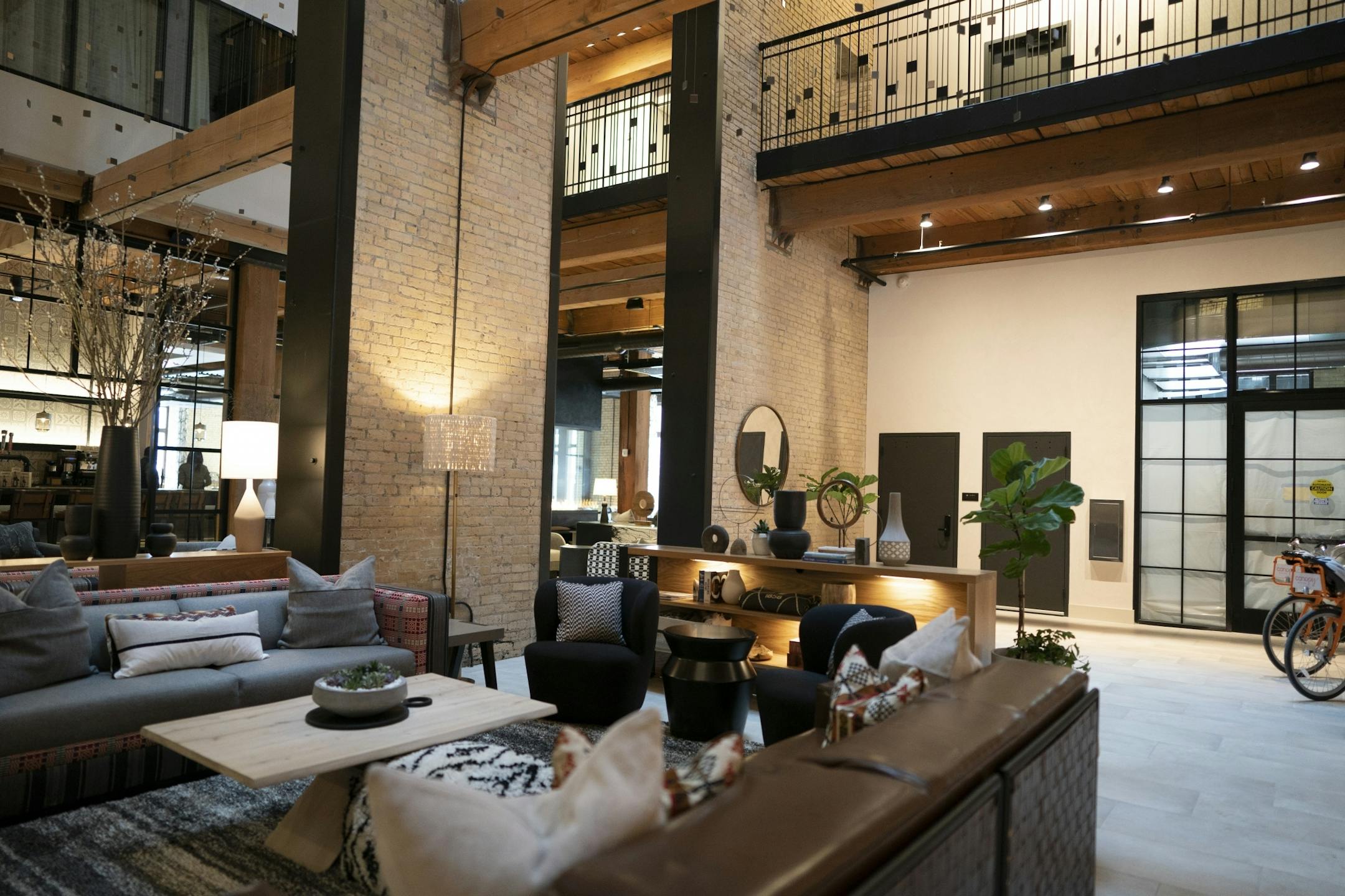 The lobby at the Canopy by Hilton at Thresher Square Monday February 25, 2019 in Minneapolis, MN.