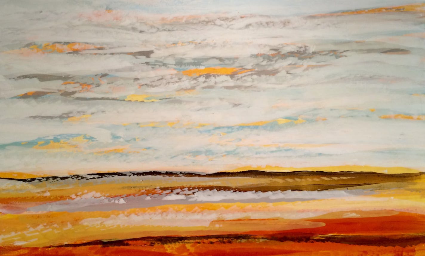 Patrick Pryor's "Horizon With Yellow Hue 3."