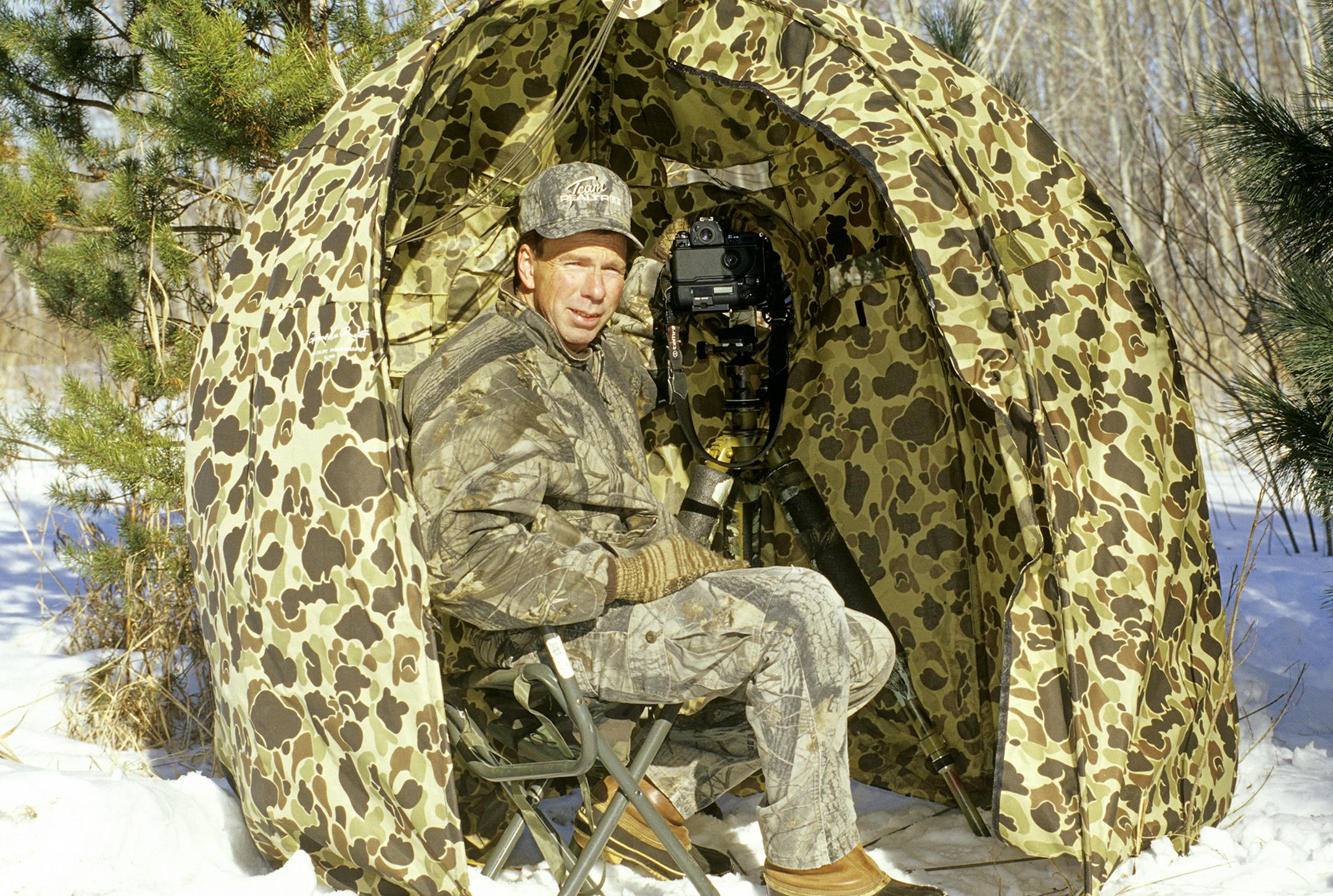 When photographing wildlife during extreme weather, consider the welfare of your subject. Use a blind when possible to avoid undue stress on the animals.