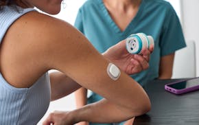 Medtronic's Simplera glucose monitor. (Thomas Strand/Medtronic)