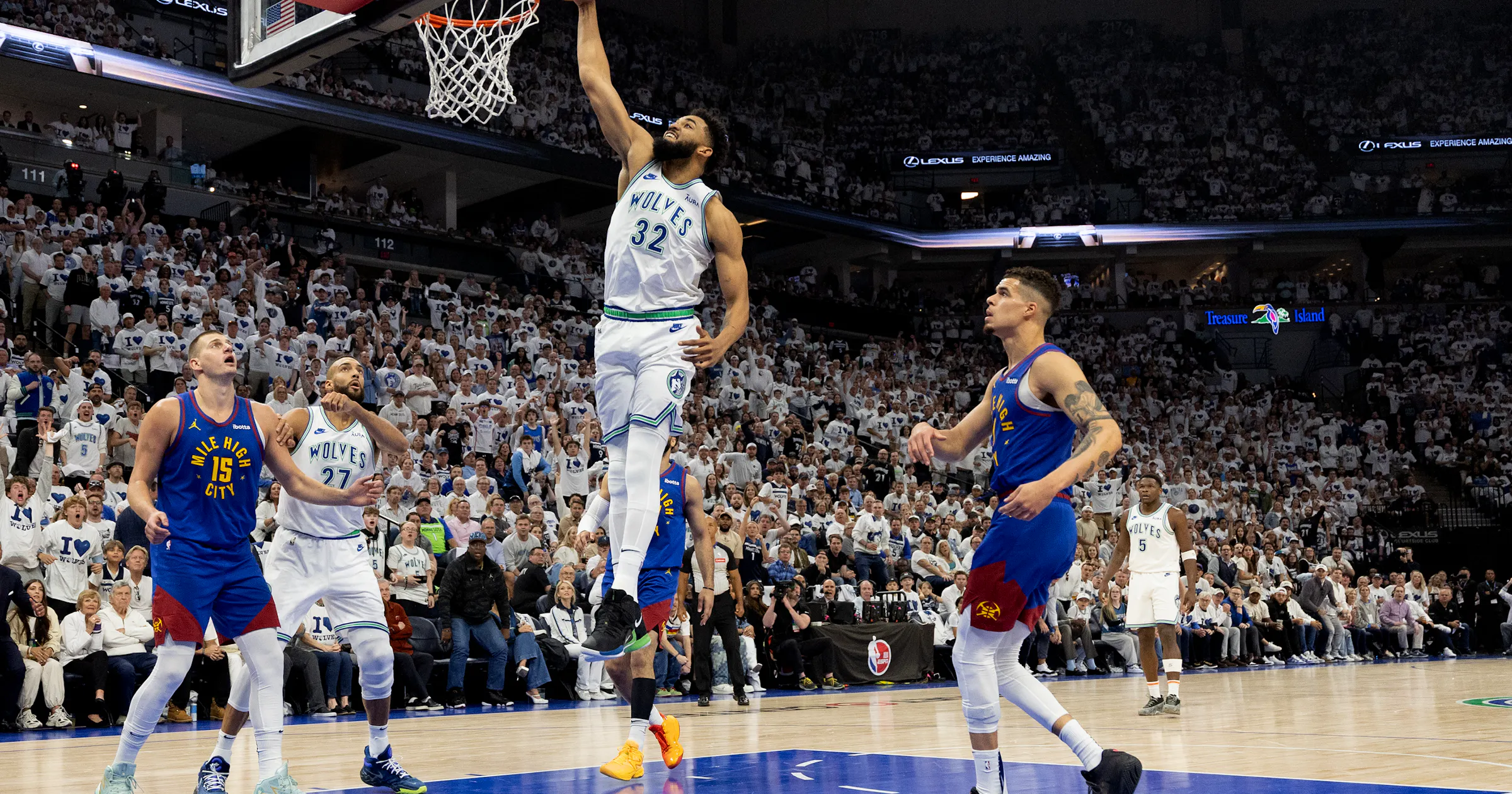 Timberwolves rout Nuggets by 45 to force Game 7