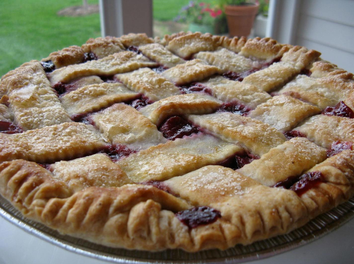 Four-berry pie from Very Prairie at the Mill City Farmers Market.