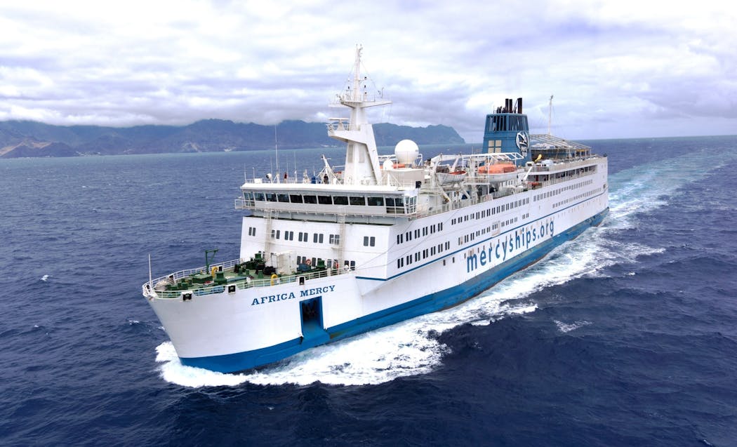 The Africa Mercy, the world’s largest private hospital ship.