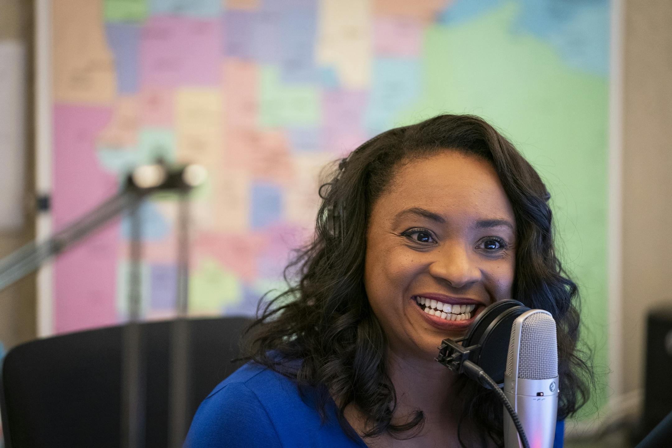 Angela Davis hosts her show "MPR News with Angela Davis."