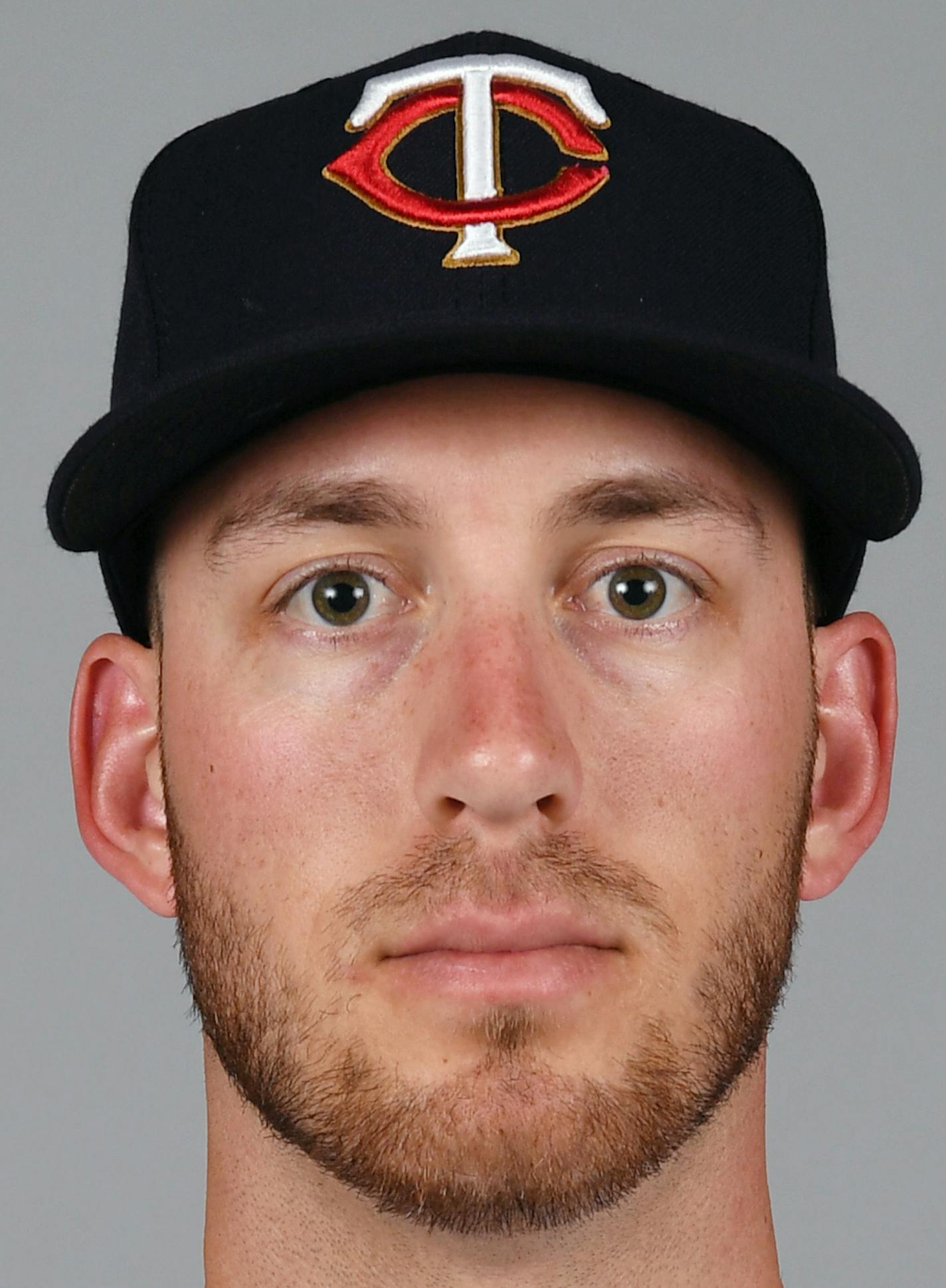 FORT MYERS, FL - FEBRUARY 21: Mitch Garver #23 of the Minnesota Twins poses during Photo Day on Wednesday, February 21, 2018 at CenturyLink Sports Complex in Fort Myers, Florida. (Photo by Michael Ivins/MLB Photos via Getty Images) *** Local Caption ***Mitch Garver ORG XMIT: 775108269