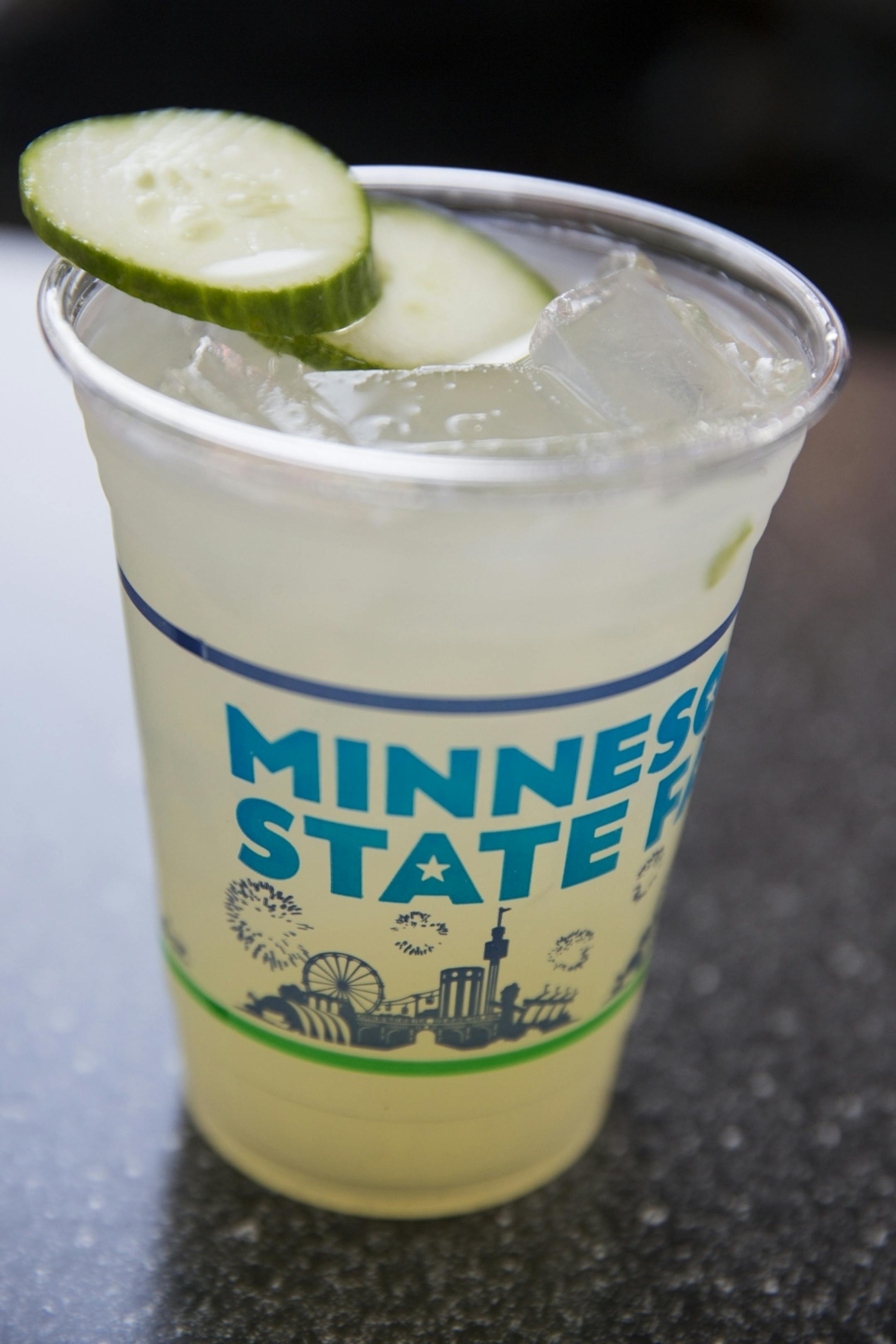 Cucumber lemonade from French Meadow Bakery & Cafe.