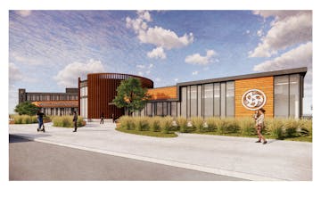 Rendering of the expansion and renovation of the Minneapolis American Indian Center.