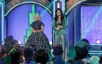 This image released by NBC shows Kristin Chenoweth, left, and Idina Menzel from the Halloween-themed TV special "A Very Wicked Halloween: Celebrating 