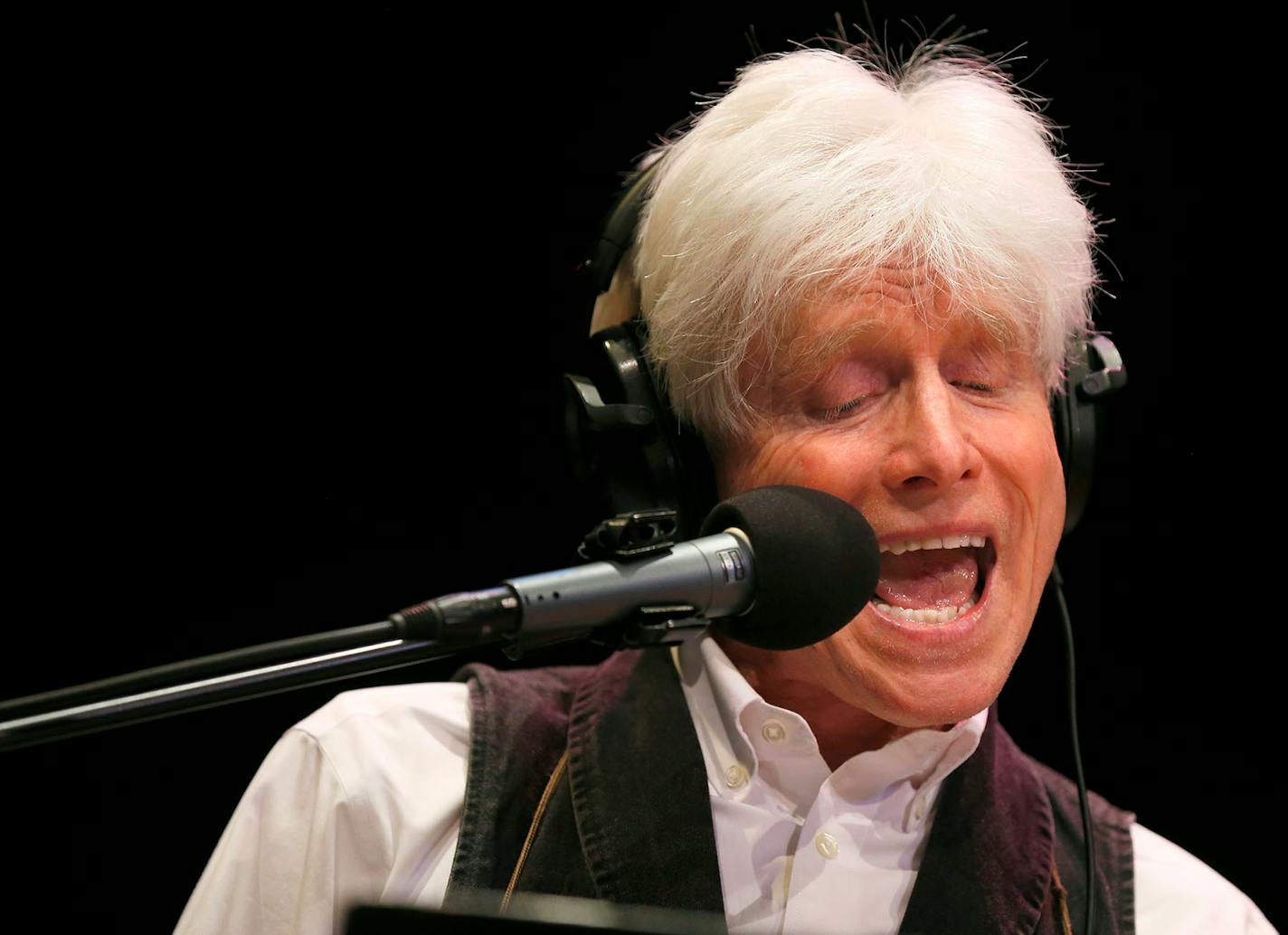 Performer Fred Newman rehearses at the State Theatre.