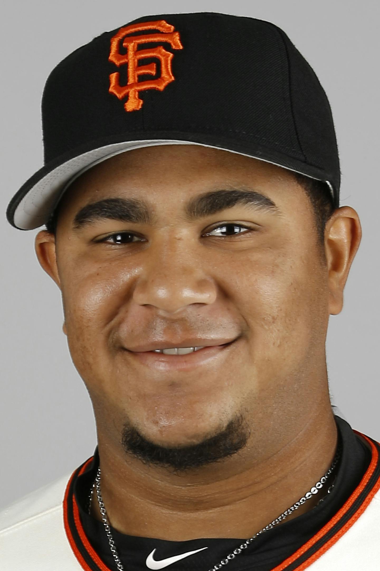 This is a 2016 photo of Adalberto Mejia of the San Francisco Giants baseball team. This image reflects the 2016 active roster as of Sunday, Feb. 28, 2016 when this image was taken. (AP Photo/Morry Gash) ORG XMIT: AZMG1